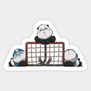 Hockey Pandas Sticker